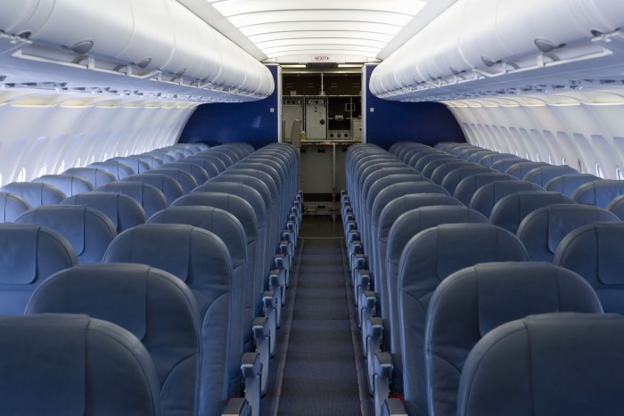 Интерьер Боинг 737