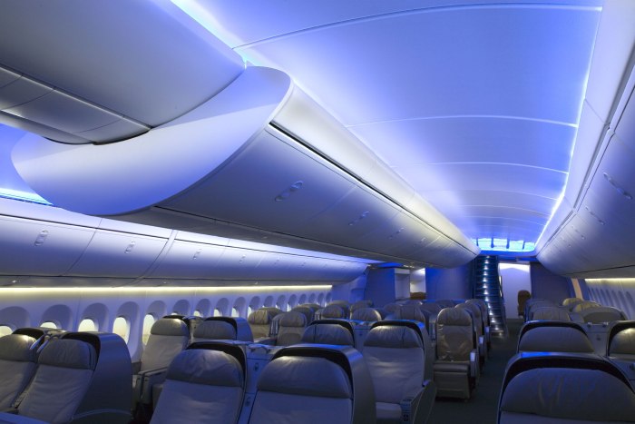 Боинг 747 Дримлайнер салон