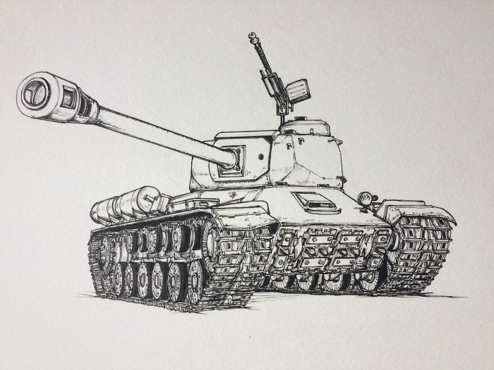 Как нарисовать танк ИС 2