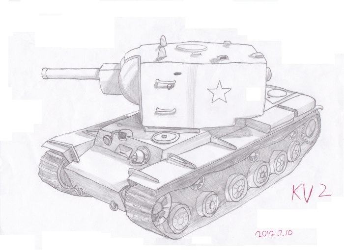 Нарисовать танк ворлд оф танк