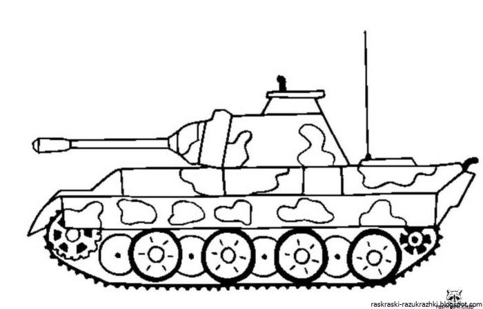 Раскраска танк т 34