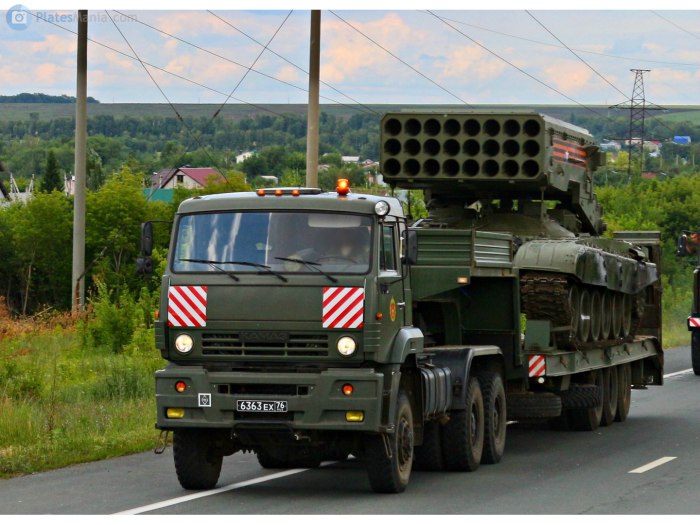Военный трал КАМАЗ 65225