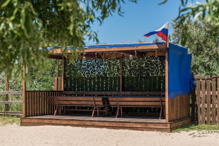 Беседка в виде корабля