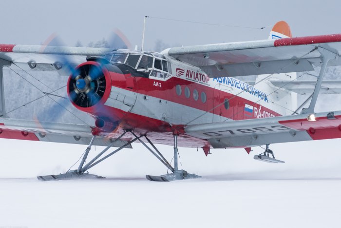 АН-2 на лыжном шасси