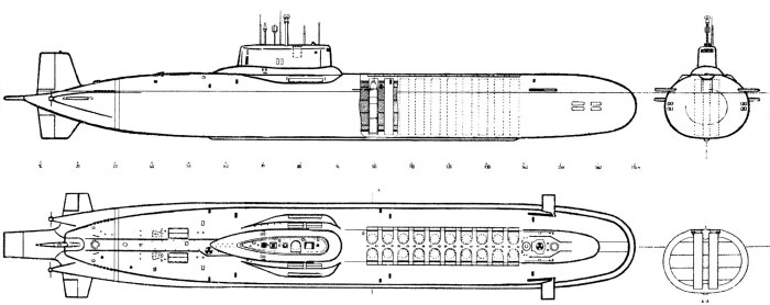 Дмитрий Донской подводная лодка чертежи