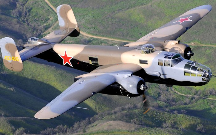 Б 25 Митчелл бомбардировщик
