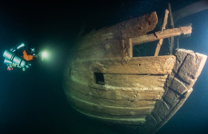 Затонувшие корабли 17-18 века в Балтийском море