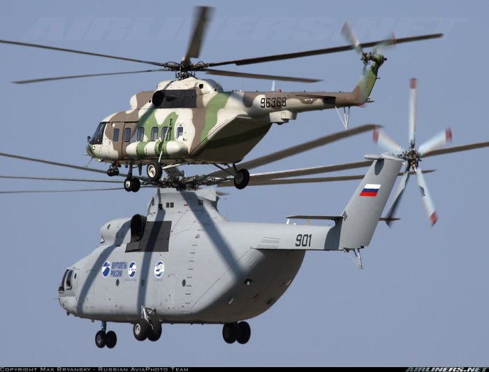 Вертолеты ми8 и ми 26