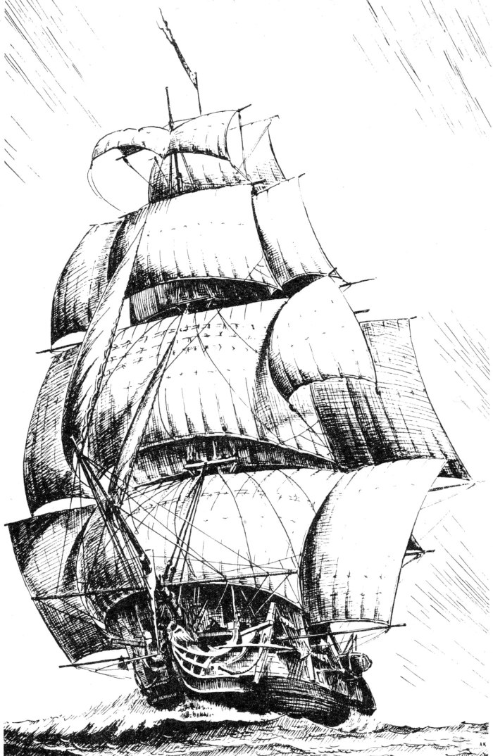 Парусник рисунок