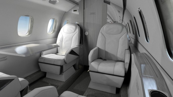 Piaggio p180 Avanti II салон