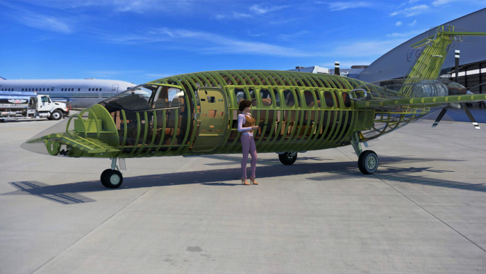 Piaggio p.180 Avanti салон