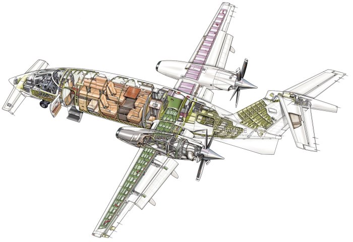 Чертежи Piaggio Avanti p180