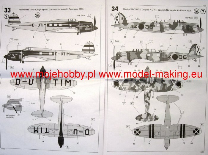 Revell 04229 Heinkel he 70 g-1 Blitz 1/72