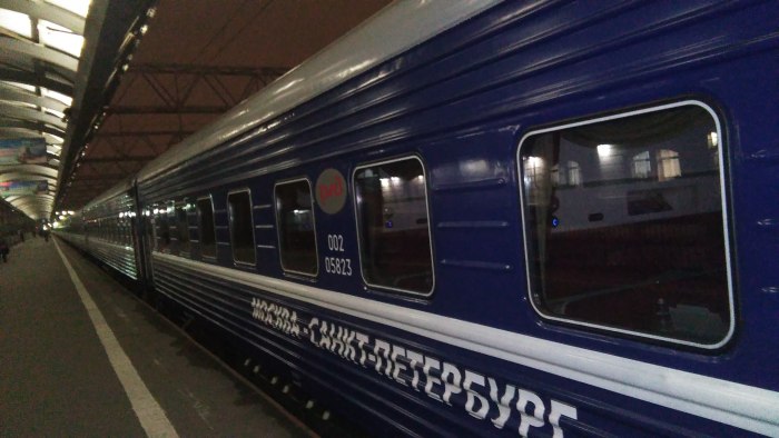 Поезд Москва Питер 004а экспресс