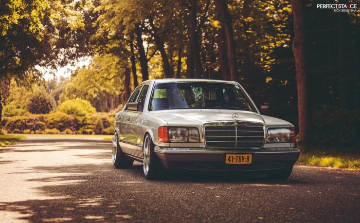 Mercedes Benz w126 stance