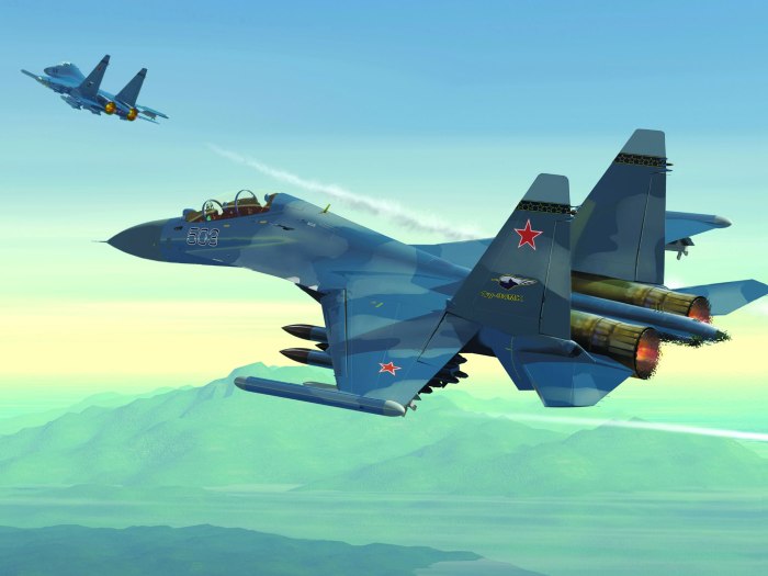 Самолёт истребитель Су 27