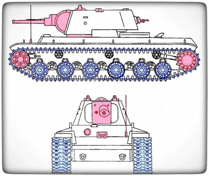 Чертёж кв 44 танк