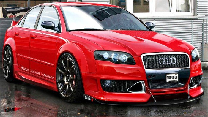 Audi a4 b6 Tuning Red