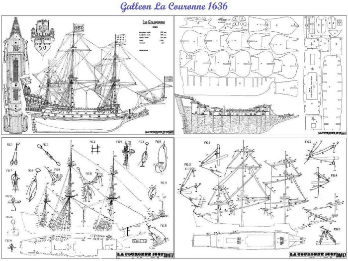 Парусники модели чертежи Galeon