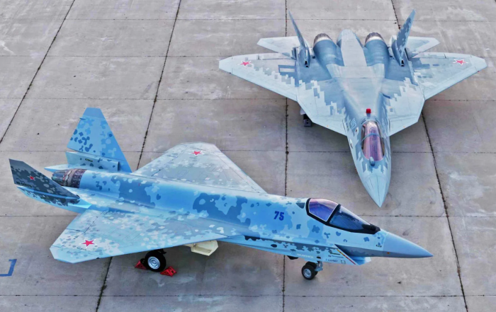 Су-57 двухдвигательный реактивный самолёт