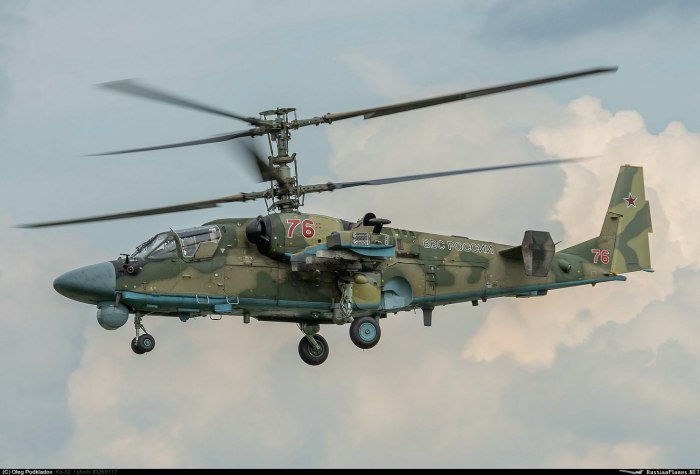 Военный вертолёт ка-52 Аллигатор