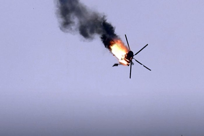 Сбит украинский вертолет ми-8