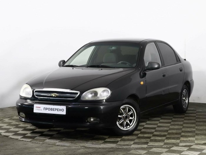 Chevrolet lanos 2008 черный