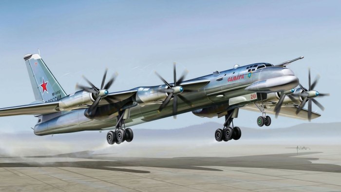 Стратегический турбовинтовой бомбардировщик ту-95мс