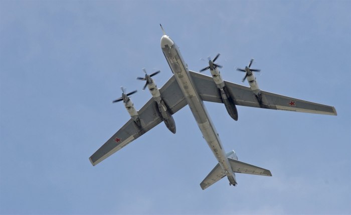 Бомбардировщик дальней авиации России ту 95