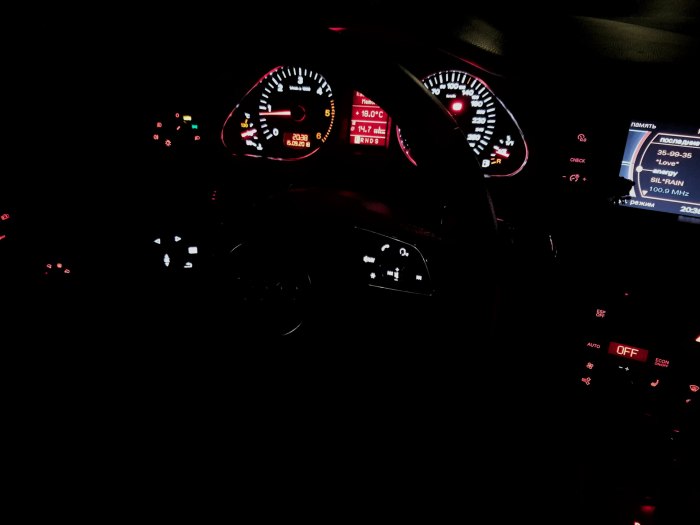 Audi q5 ночной салон