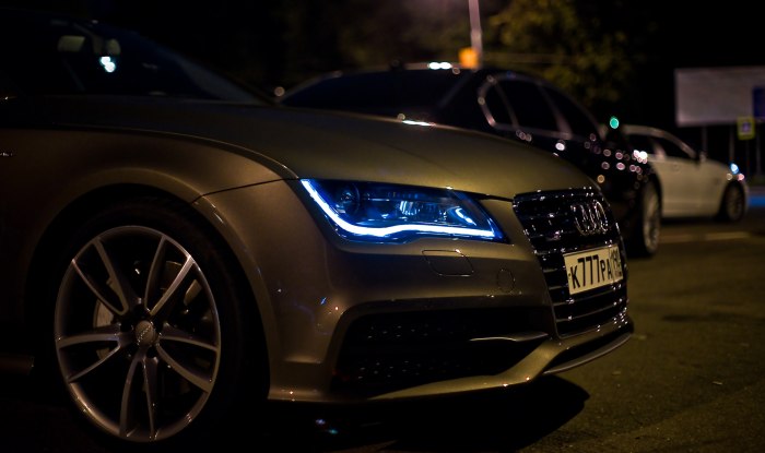 Audi rs7 ночью
