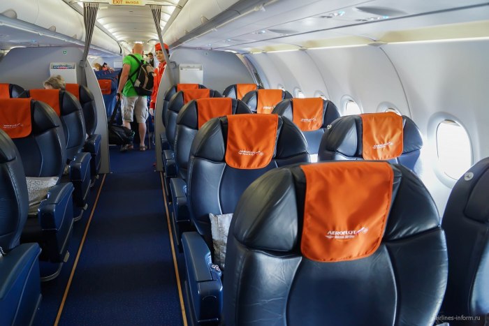 Салон самолета Airbus a321