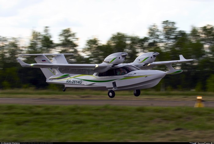 Самолет-амфибия л-42 "Чайка"