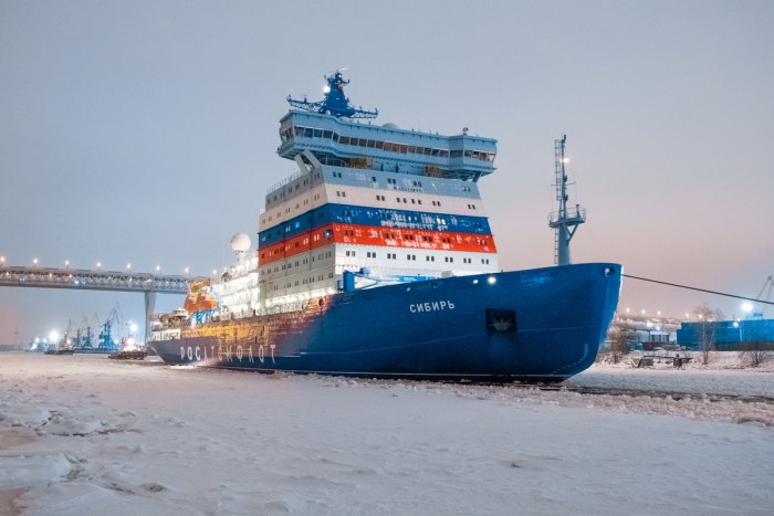 Ледокол Арктика проекта 22220 и Сибирь