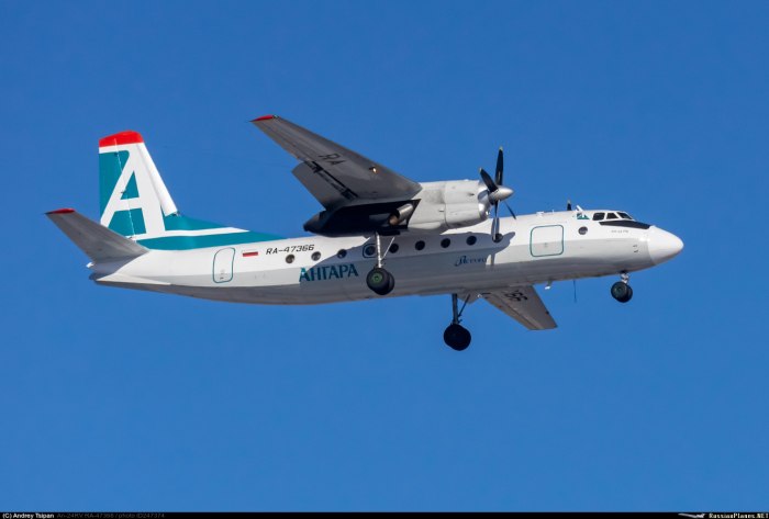 АН-24 пассажирский самолёт Ангара