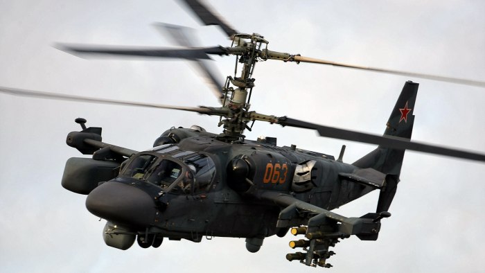 Военный вертолет ка 52