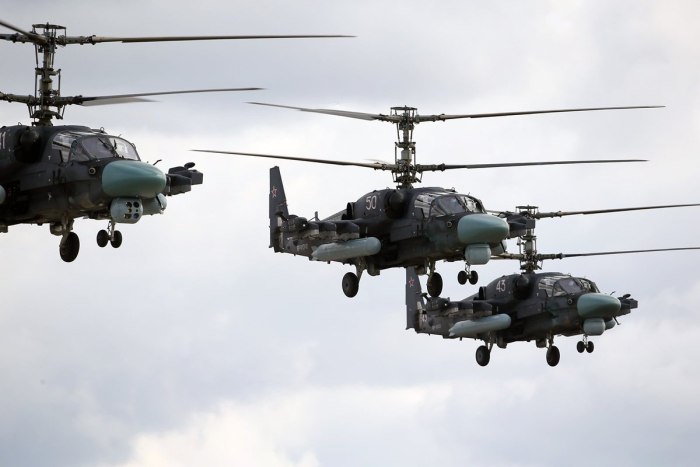 Военный вертолет ка 52