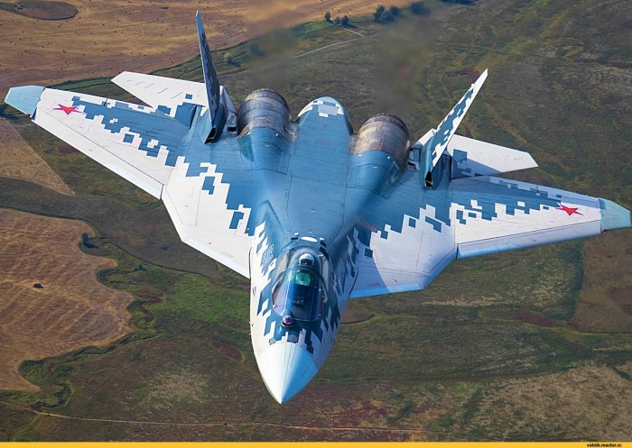 Су-57 двухдвигательный реактивный самолёт