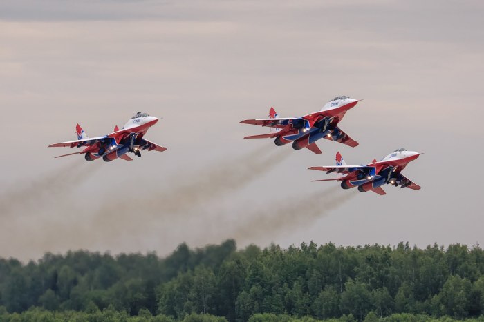 Миг-29 пилотажная группа русские Витязи