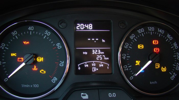Лампочка давления масла Skoda Rapid