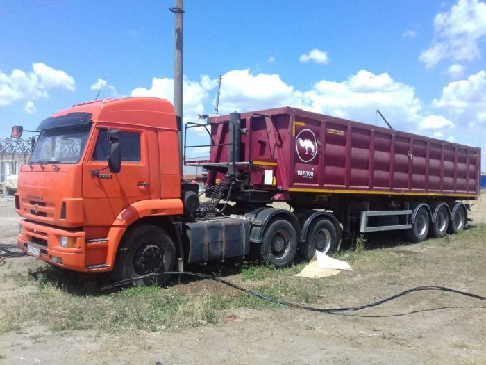 КАМАЗ 6460 С полуприцепом