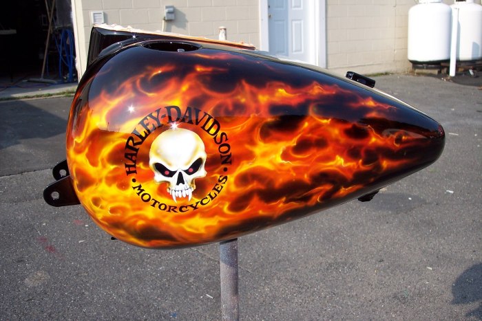 Harley Davidson аэрография