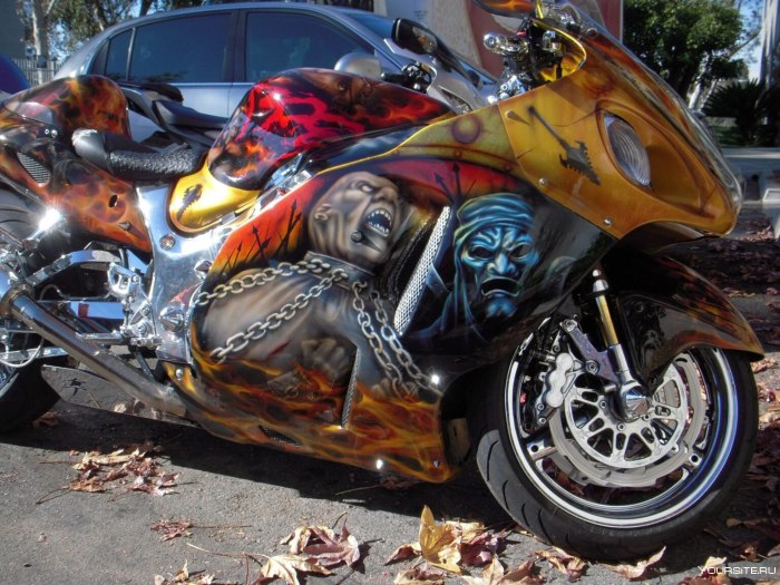 Harley Davidson аэрография