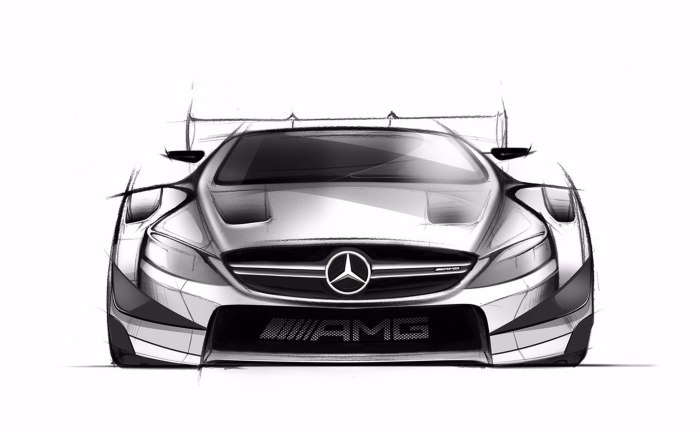 Mercedes-AMG-c63-Coupe нарисованный