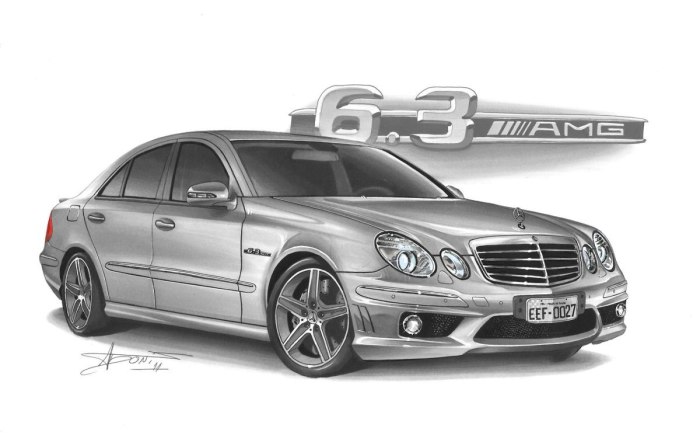 Мерседес АМГ E 63 S карандаш