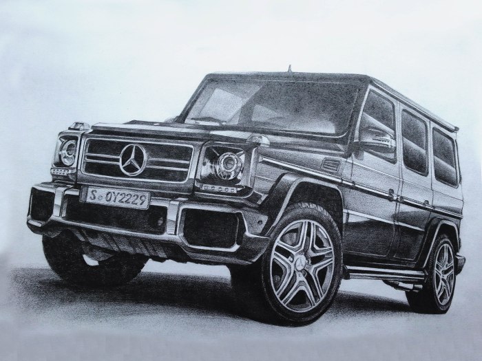 Раскраска Мерседес Гелендваген g63