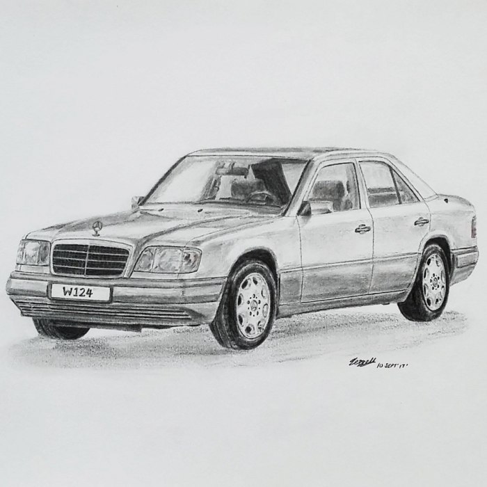 Мерседес w123 рисунок