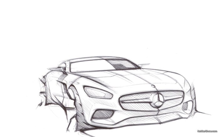 Mercedes Benz AMG gt чертеж