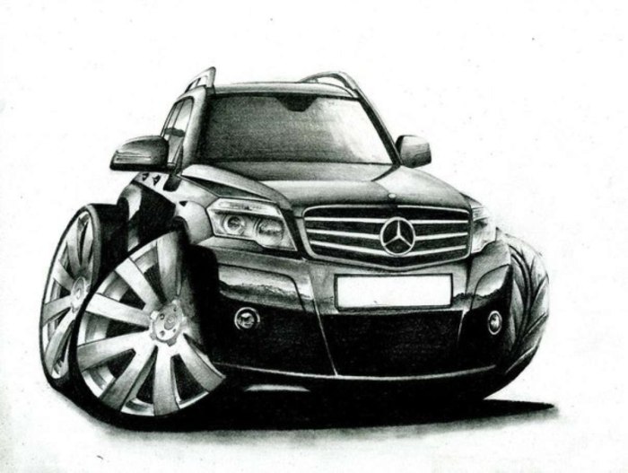 Mercedes рисунок