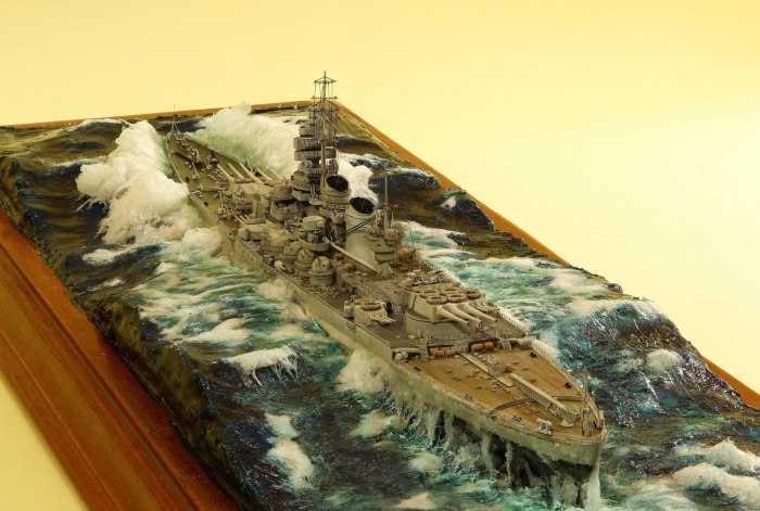 Бисмарк 1/700 диорама